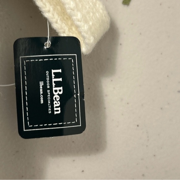 L.L. Bean Navy and Cream Holiday Stocking - Picture 5 of 7